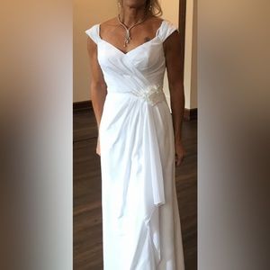 White formal dress